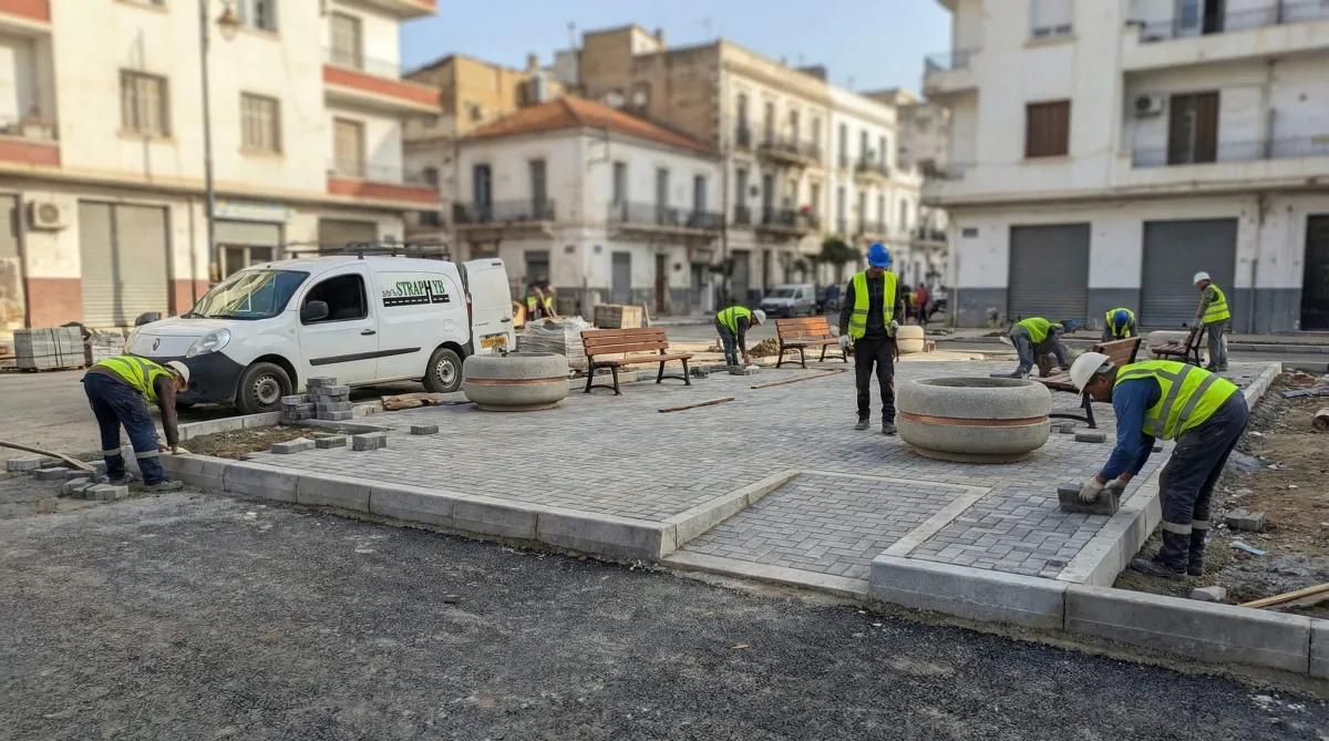 Réfection Trottoirs Alger Centre 