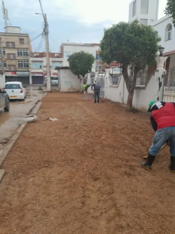 Aménagement des trottoirs à Bordj El Kiffan – Zone Ben Zerga | SARL STRAPHYB
